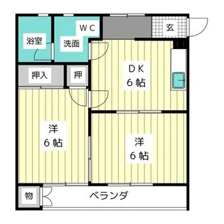 コーポゾンネ【2階】の間取り
