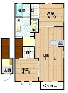 Charme【2階】の間取り