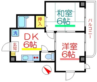 メゾンムーヴェル【5階】の間取り