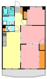 エーデル川内【3階】の間取り
