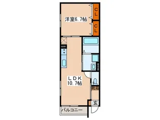 ブランシュ【1階】の間取り