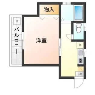 コーポ白糸台第2【2階】の間取り