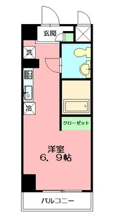 カレッジテラス東海大学前A棟(食事付)【3階】の間取り