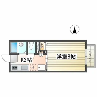 トゥインクルコート大手町【1階】の間取り