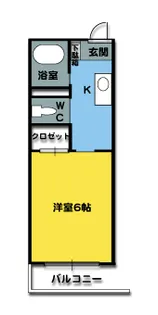 ヘーベルエスパスI【1階】の間取り