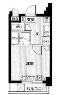 1Kの間取り画像