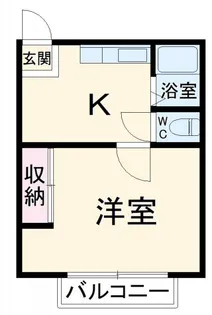 1Kの間取り画像
