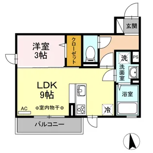 山形県山形市春日町【アパート】の間取り