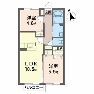100エーカーの森【2階】の間取り