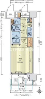 大阪府大阪市阿倍野区王子町3【マンション】の間取り