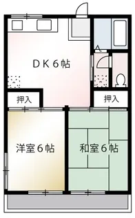 シオミハイツ【2階】の間取り