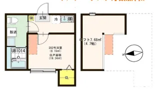 ルシエル北小岩【2階】の間取り