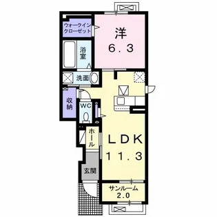 兵庫県朝来市和田山町法興寺【アパート】の間取り