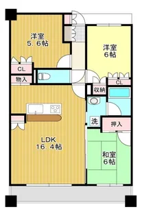 サンマンション山の手ヒルズ【5階】の間取り