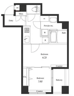 ヴェルト横濱石川町【5階】の間取り