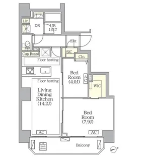 BRICK RESIDENCE 南青山【2階】の間取り