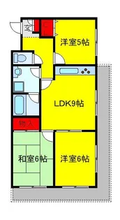 ホワイトパレス柏【1階】の間取り