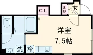 La Grue II(ラグル-エ2)【1階】の間取り