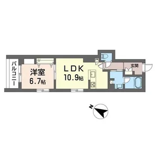 フェリシアガーデン茅ヶ崎【2階】の間取り