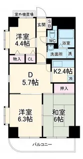 グランシエロ川口本町【3階】の間取り
