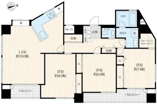東京都中野区東中野3【マンション】の間取り