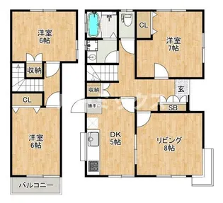 福岡県糸島市神在西1【一戸建】の間取り
