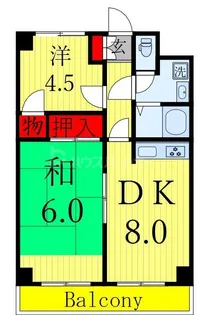 ヴィラコーヨー【5階】の間取り
