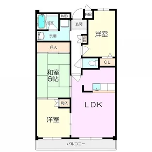 ピノカーサ塚口【4階】の間取り