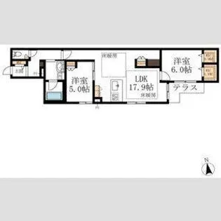 Belle Lapin【2階】の間取り