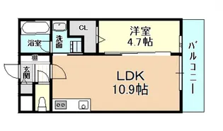 ステラウッド大県【3階】の間取り