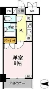 コージーコートひだまり館【6階】の間取り