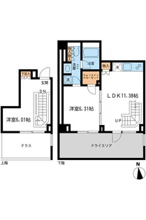 東京都港区白金3【マンション】の間取り