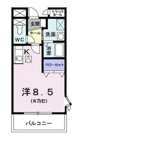 エレガンテ アピターレ【1階】の間取り