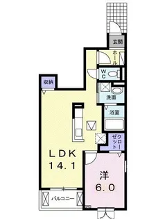 グランレジェンドII【1階】の間取り