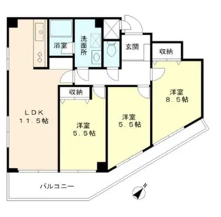 ロイヤルプラザ滝野川【3階】の間取り