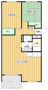 芦屋浜高層高浜【5階】の間取り