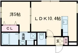 ヴィアルCity恵庭【3階】の間取り