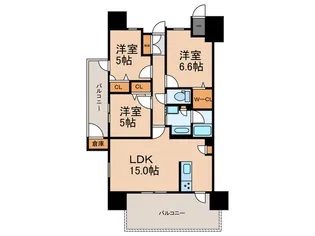 アーバンパレス伊都の杜【7階】の間取り