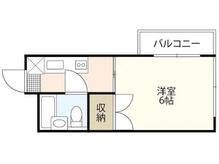 サンライズ楽々園【4階】の間取り