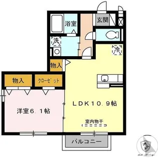 villa yamate B【2階】の間取り