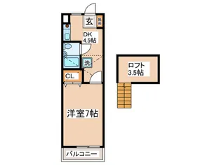 アリビオK II【2階】の間取り