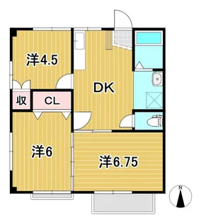 田尻アパート【2階】の間取り