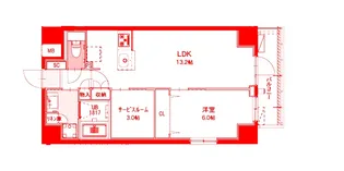 フレッチェ横浜【7階】の間取り