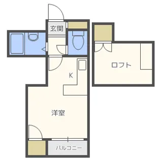大阪府大阪市西成区南津守3【マンション】の間取り