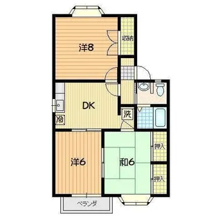 パストラル日詰 B【2階】の間取り