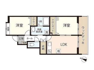 パステラルテラス大野【1階】の間取り