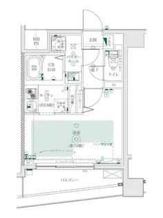 フェルクルール田端ルネサンスコート【3階】の間取り