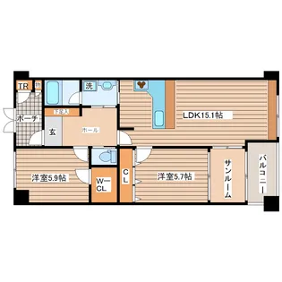 グランコート・ディファレンス【2階】の間取り