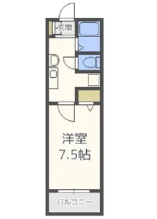 ラフィーネ筒井【1階】の間取り