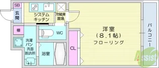 プレシャス川内【3階】の間取り
